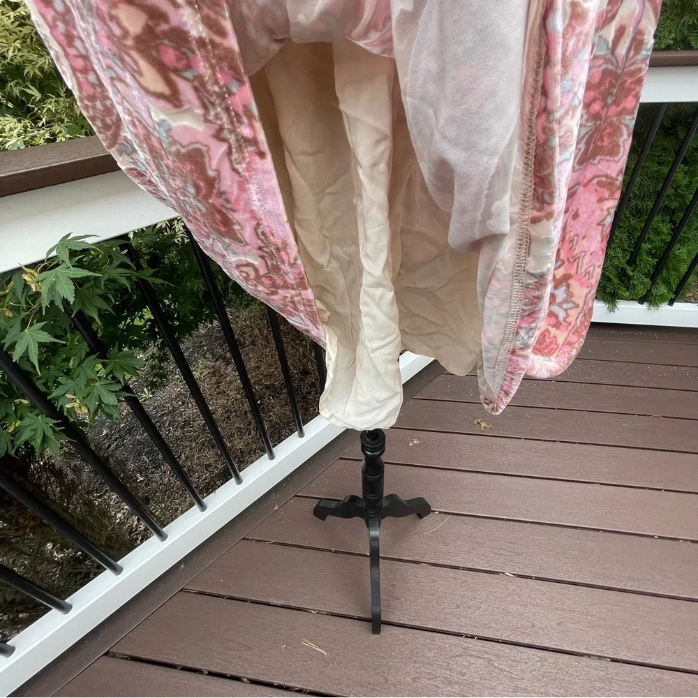 FREE People Velvet All The Time mini dress pink print size Small - Picture 6 of 14